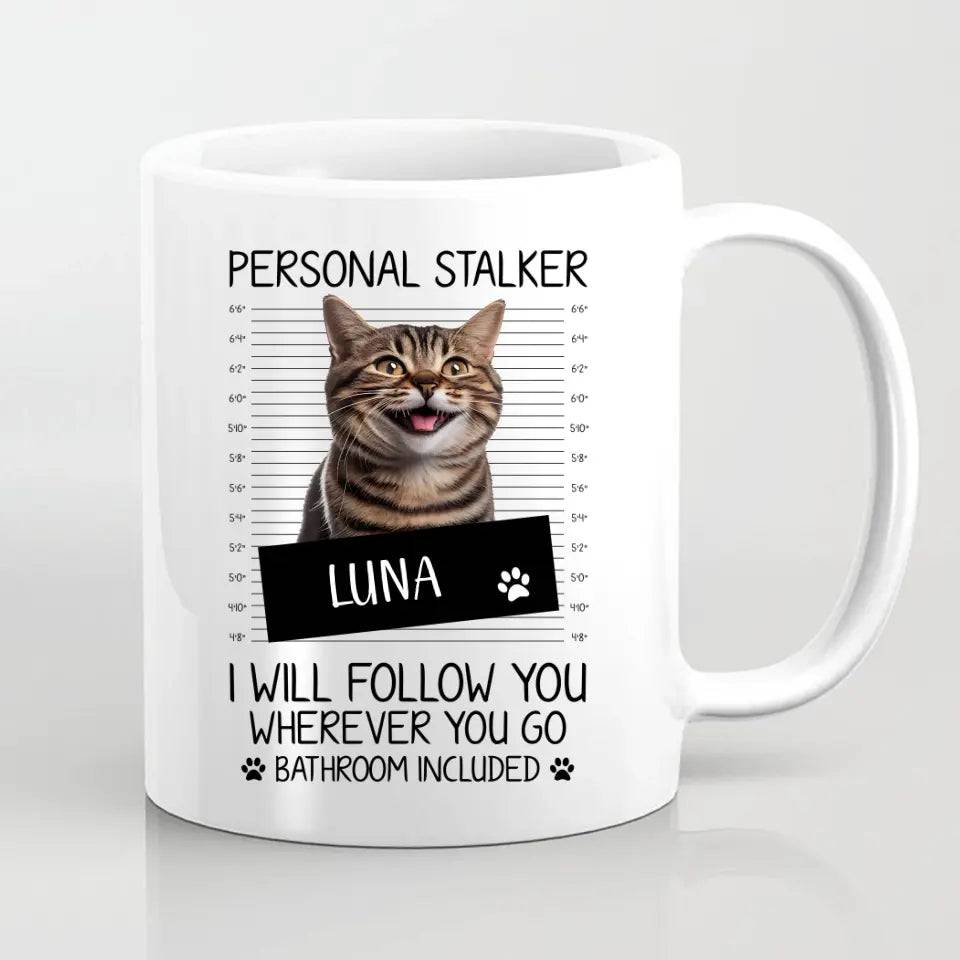 Personalised Cat Stalker Mug - Chic Kitty