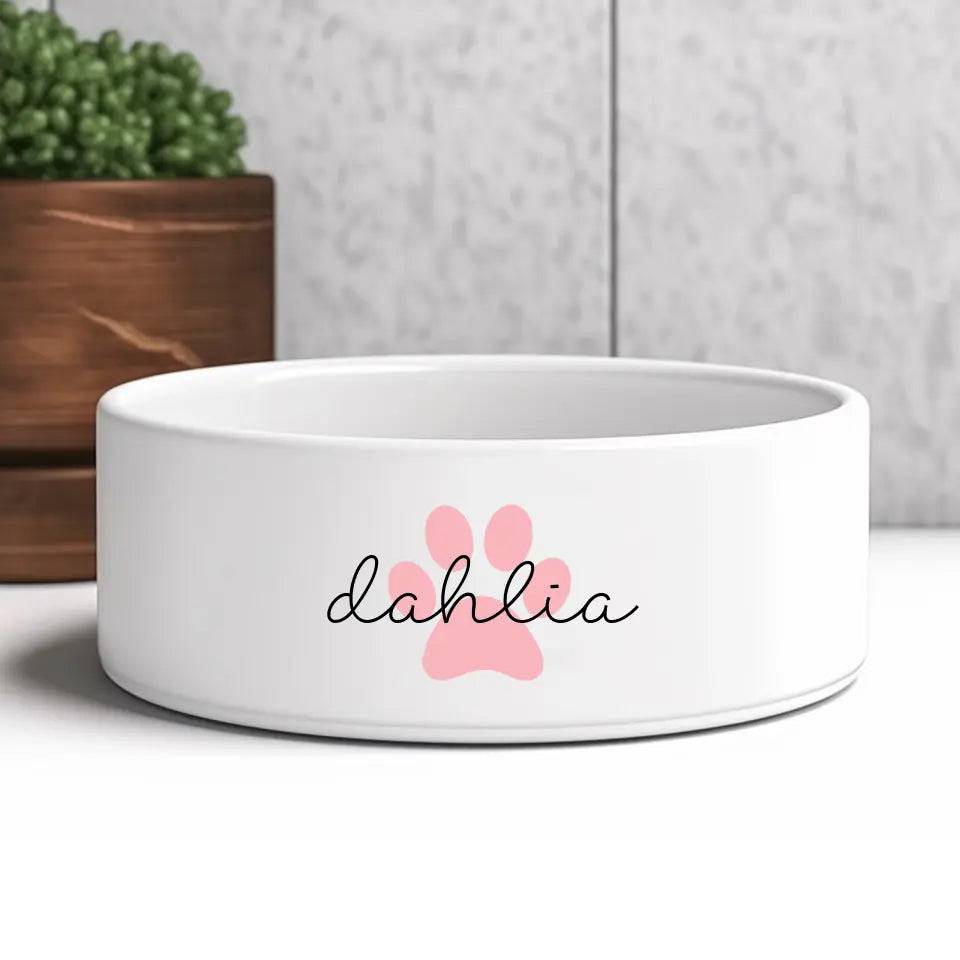 Custom Personalised Name Cat Bowl