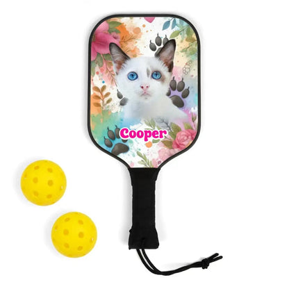 Custom Personalized Photo Cat Pickleball Kit