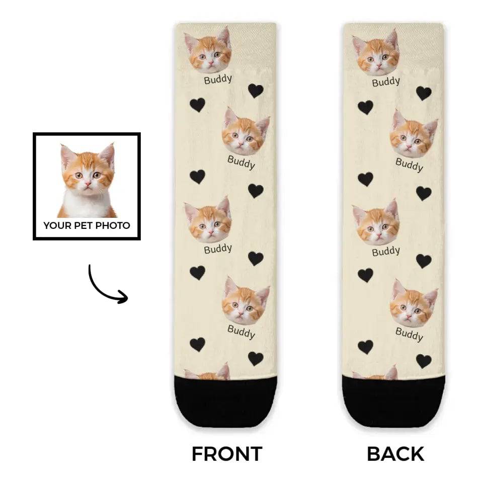 Personalised Cat Socks - Chic Kitty