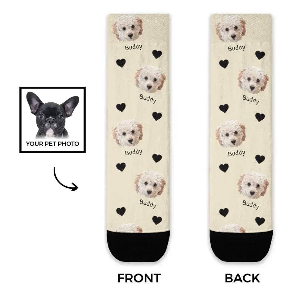 Personalised Custom Pet Socks - Chic Kitty