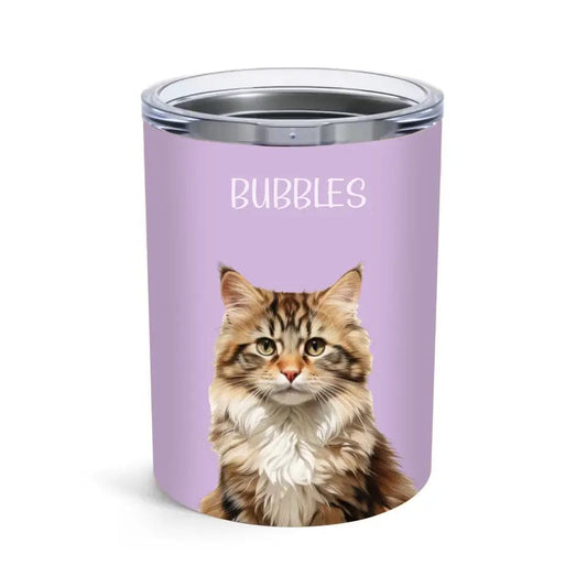 Custom Personalised Cat Photo Tumbler