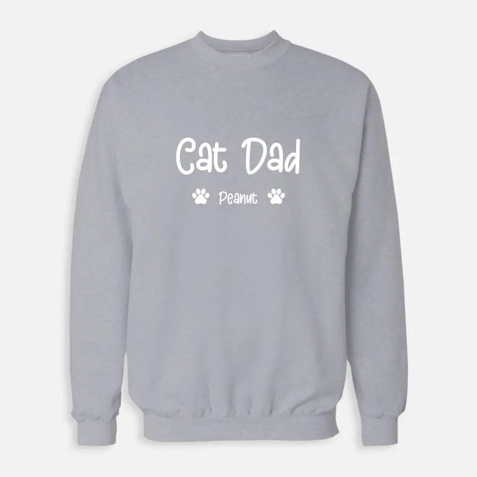 Personalized Gifts for Dad - Cat Dad Sweatshirt - Chic Kitty