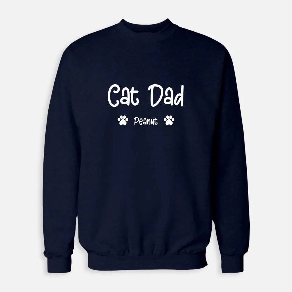 Personalized Gifts for Dad - Cat Dad Sweatshirt - Chic Kitty