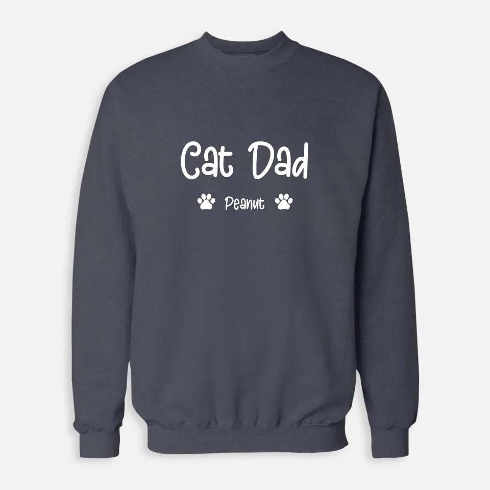 Personalized Gifts for Dad - Cat Dad Sweatshirt - Chic Kitty