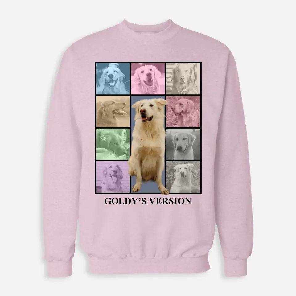 Custom Pet Photo Collage Sweatshirt - Chic Kitty