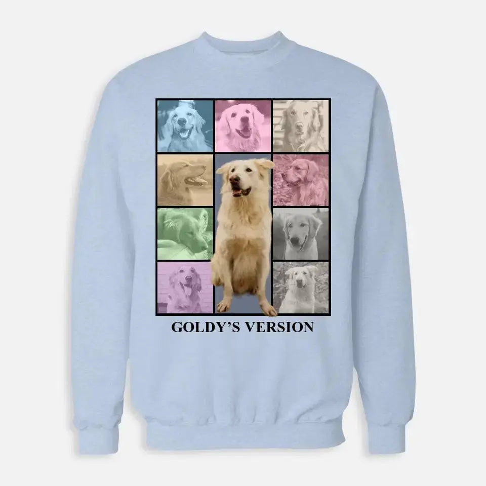 Custom Pet Photo Collage Sweatshirt - Chic Kitty