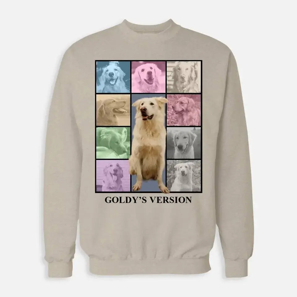 Custom Pet Photo Collage Sweatshirt - Chic Kitty