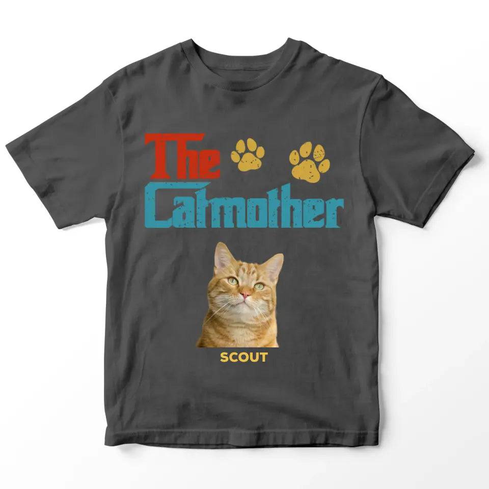 Custom Personalized Photo - The Cat Mother T-Shirt - Chic Kitty