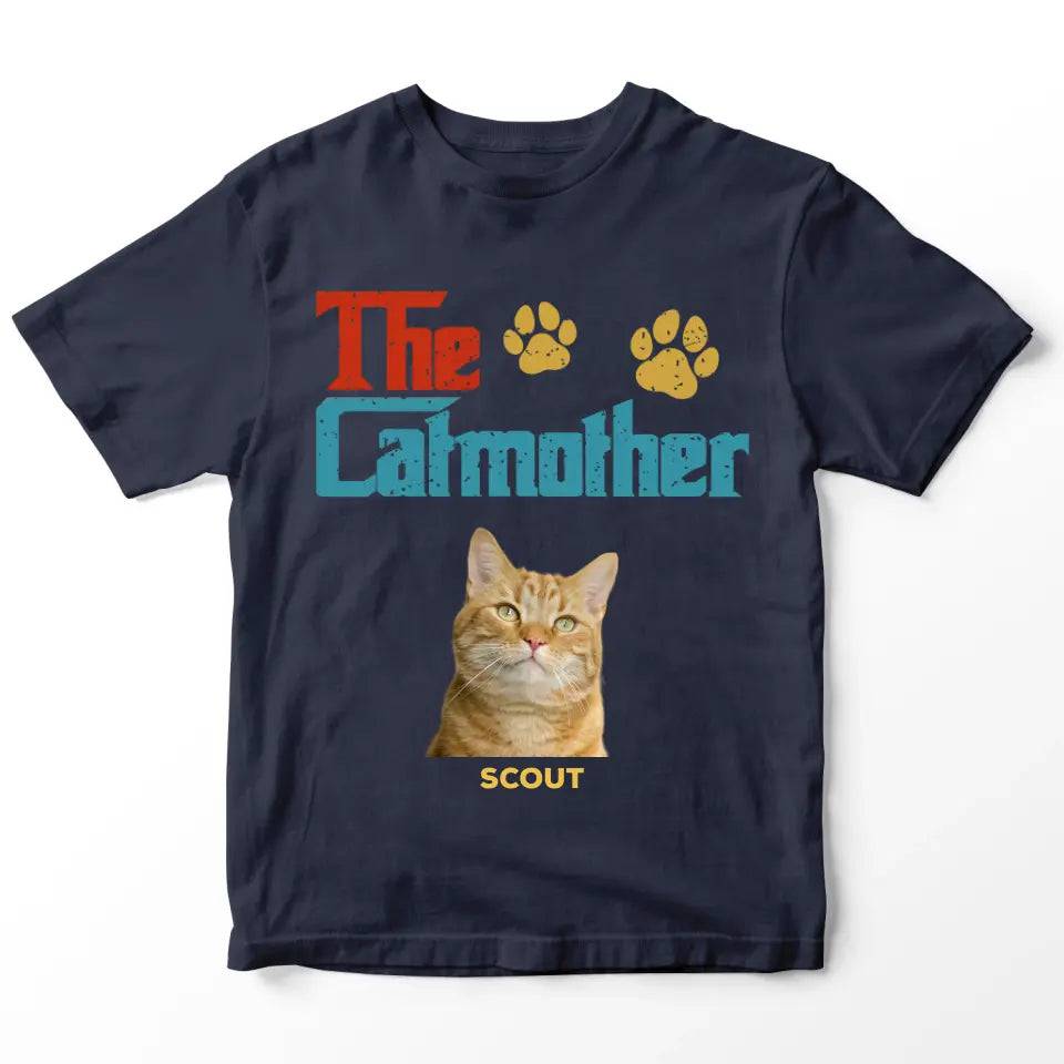 Custom Personalized Photo - The Cat Mother T-Shirt - Chic Kitty