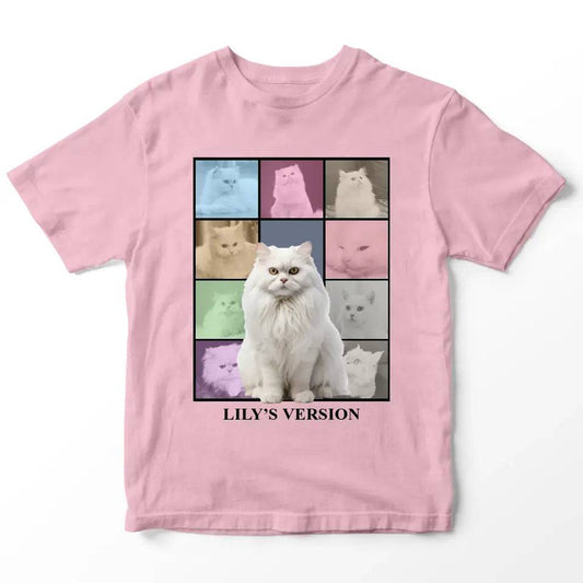 Custom Cat Photo Collage T-Shirt