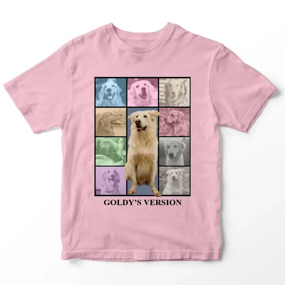 Custom Pet Photo Collage T-Shirt - Chic Kitty