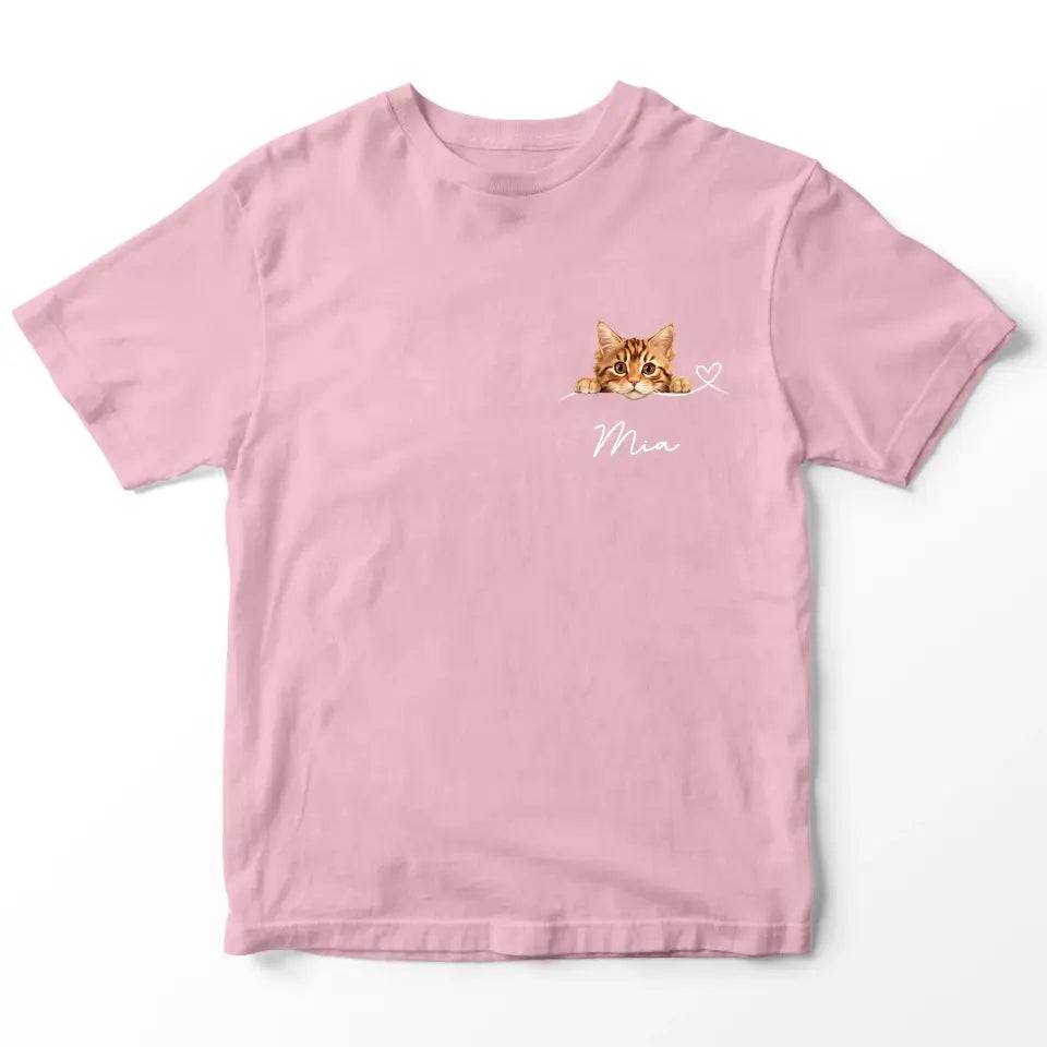 Custom Valentine T-Shirt - Gift for Cat Mom - Chic Kitty