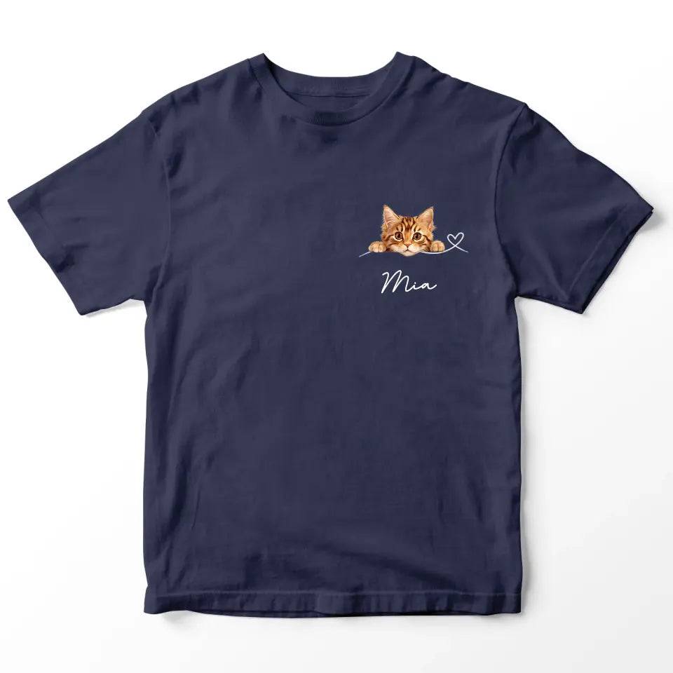 Custom Valentine T-Shirt - Gift for Cat Mom - Chic Kitty