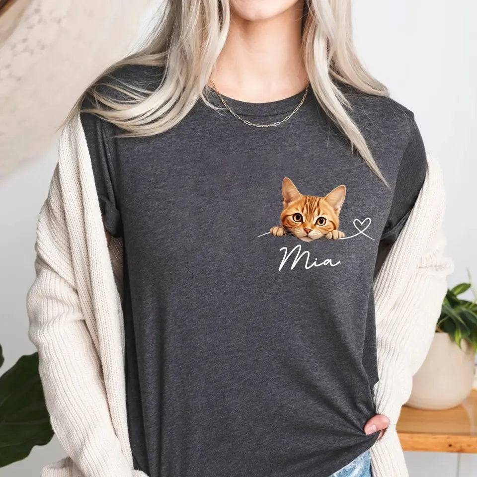 Custom Valentine T-Shirt - Gift for Cat Mom