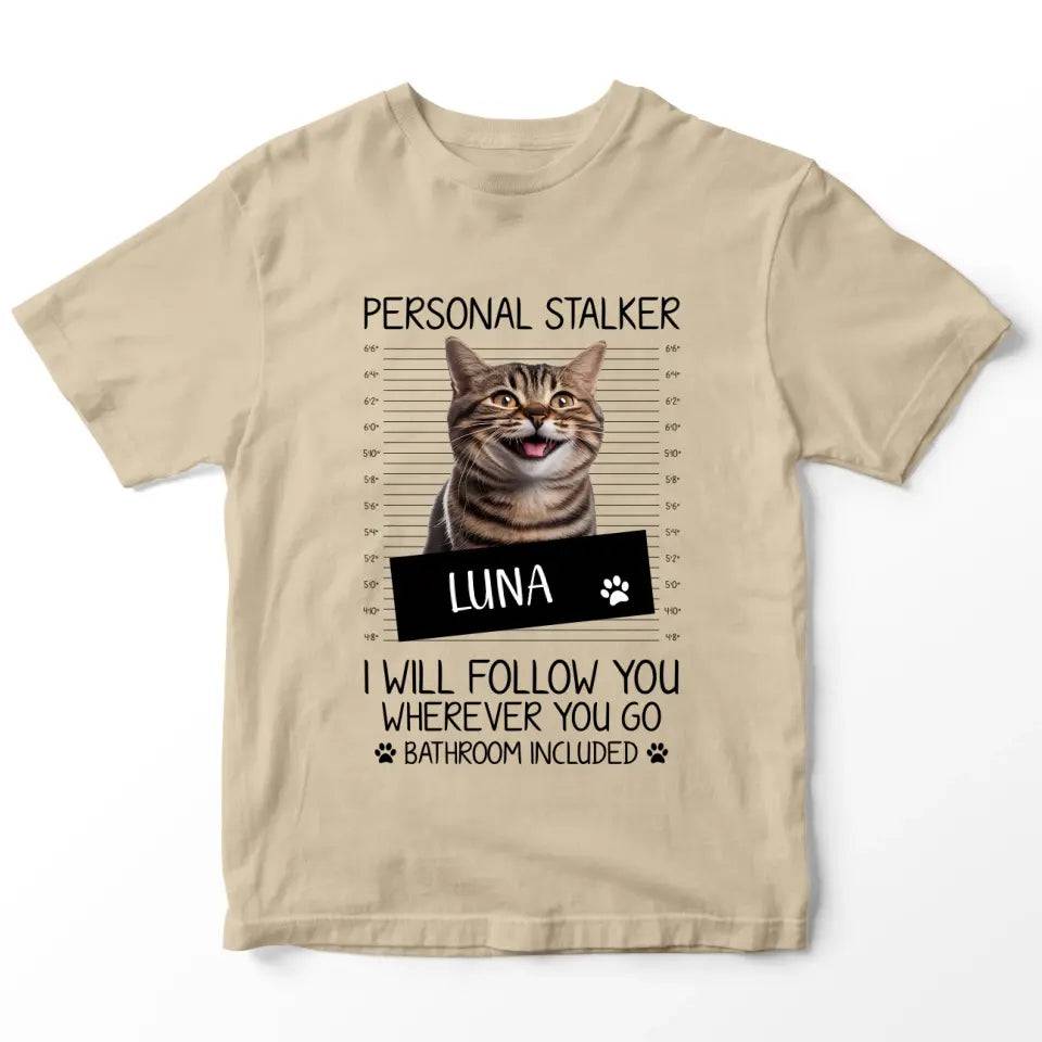 Personalised Cat Stalker T-Shirt