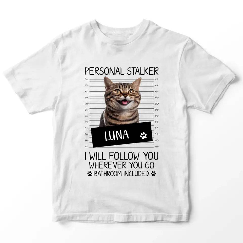 Personalised Cat Stalker T-Shirt