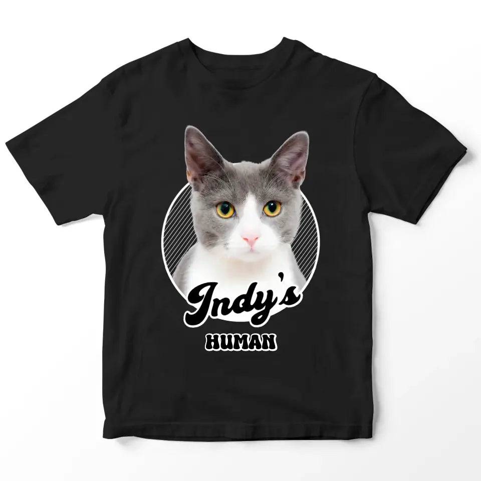 Cat's Human Shirt - Personalized Cat T-Shirt - Chic Kitty