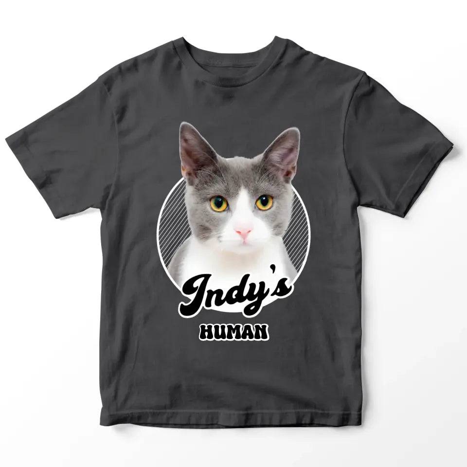 Cat's Human Shirt - Personalized Cat T-Shirt - Chic Kitty