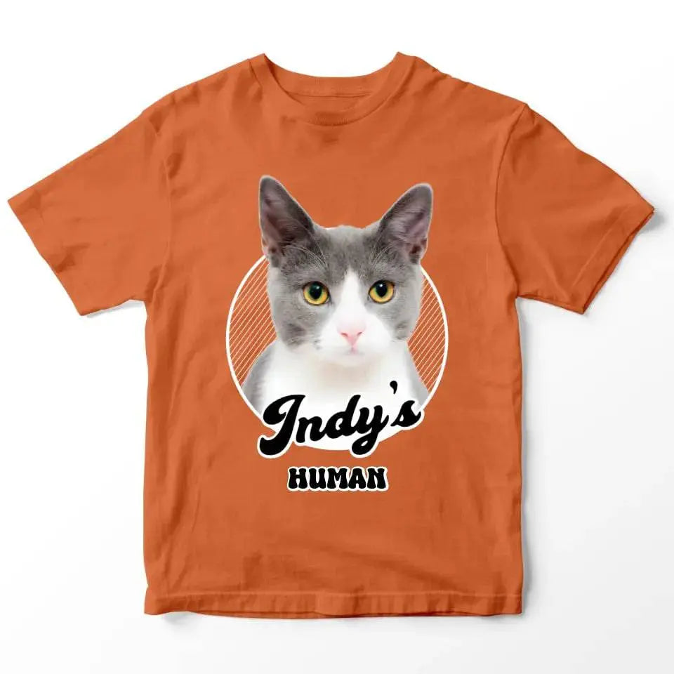 Cat's Human Shirt - Personalized Cat T-Shirt - Chic Kitty