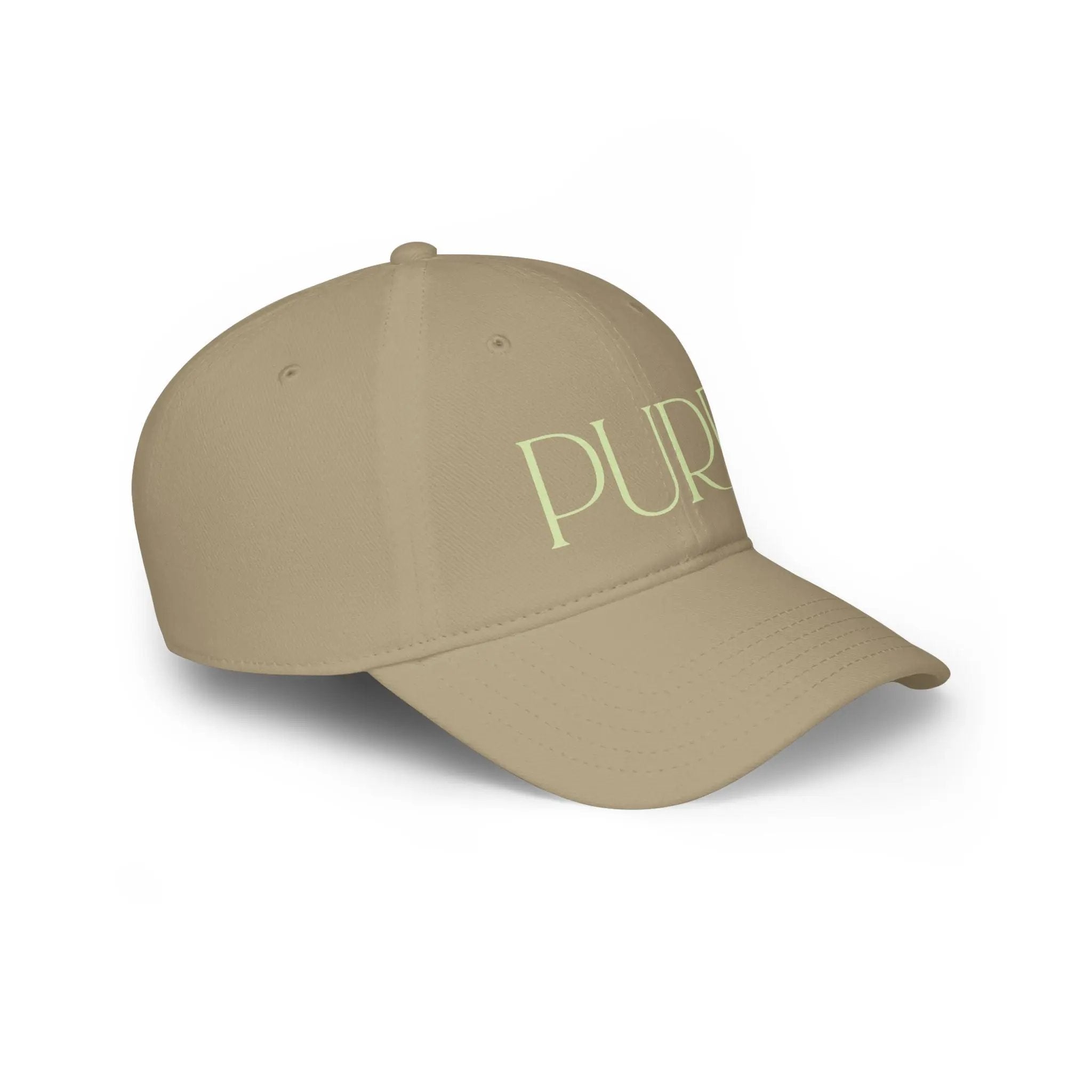 Purr Baseball Cap - Stylish Low Profile Hat for Cat Lovers - Chic Kitty