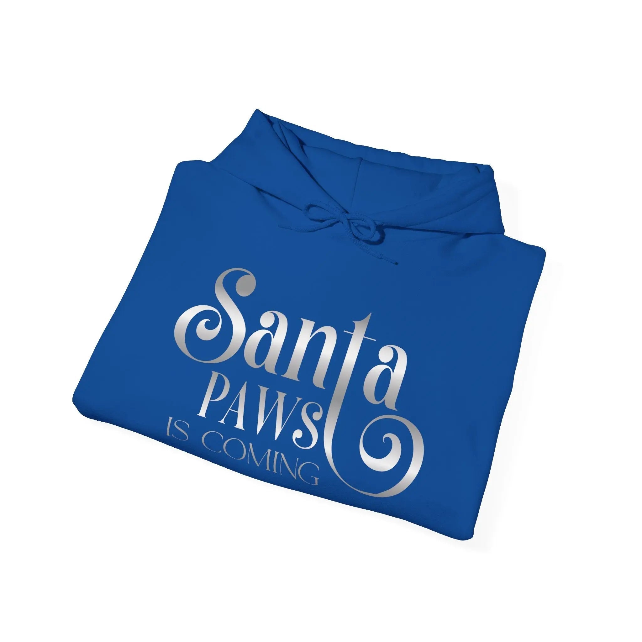 Santa Paws Is Coming Hoodie — Cozy Christmas Pet Lover Sweatshirt - Chic Kitty
