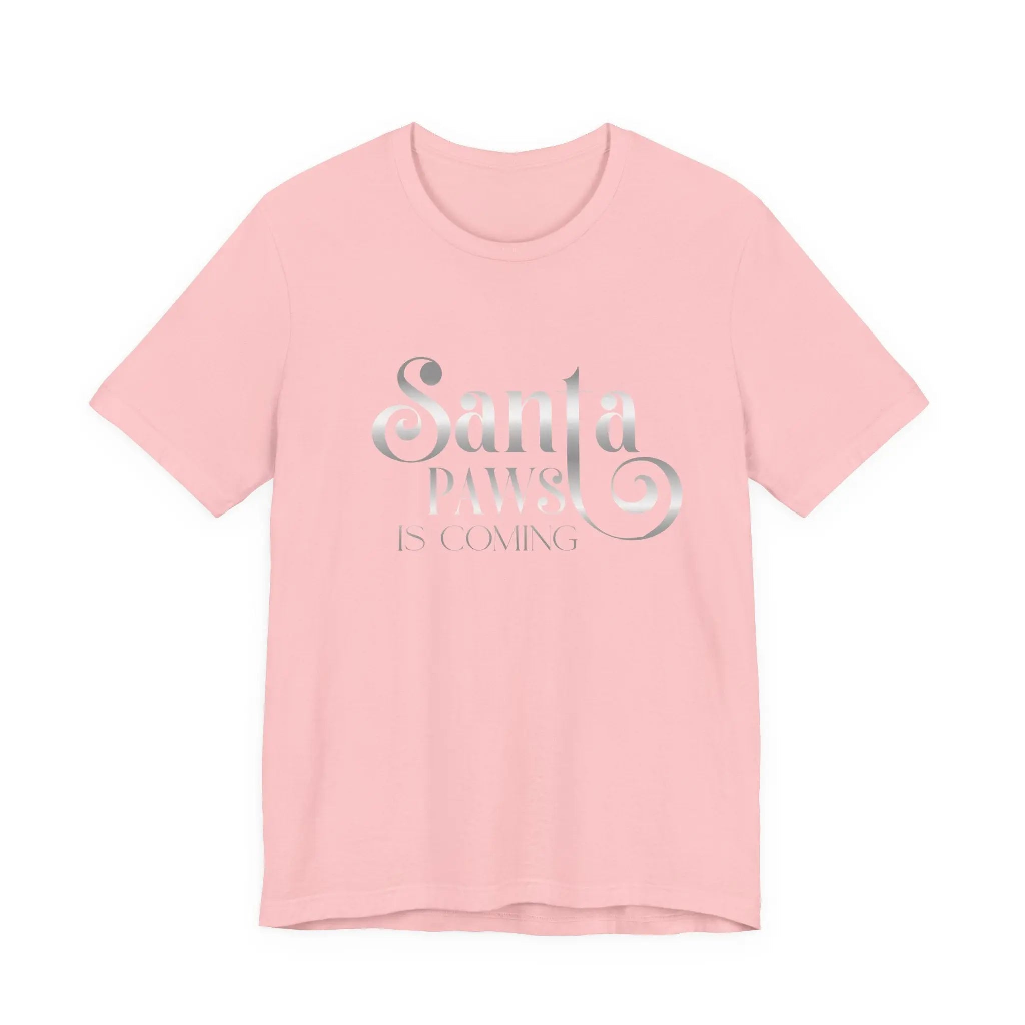 Santa Paws Is Coming Tee — Christmas Dog Lover Holiday T‑Shirt - Chic Kitty