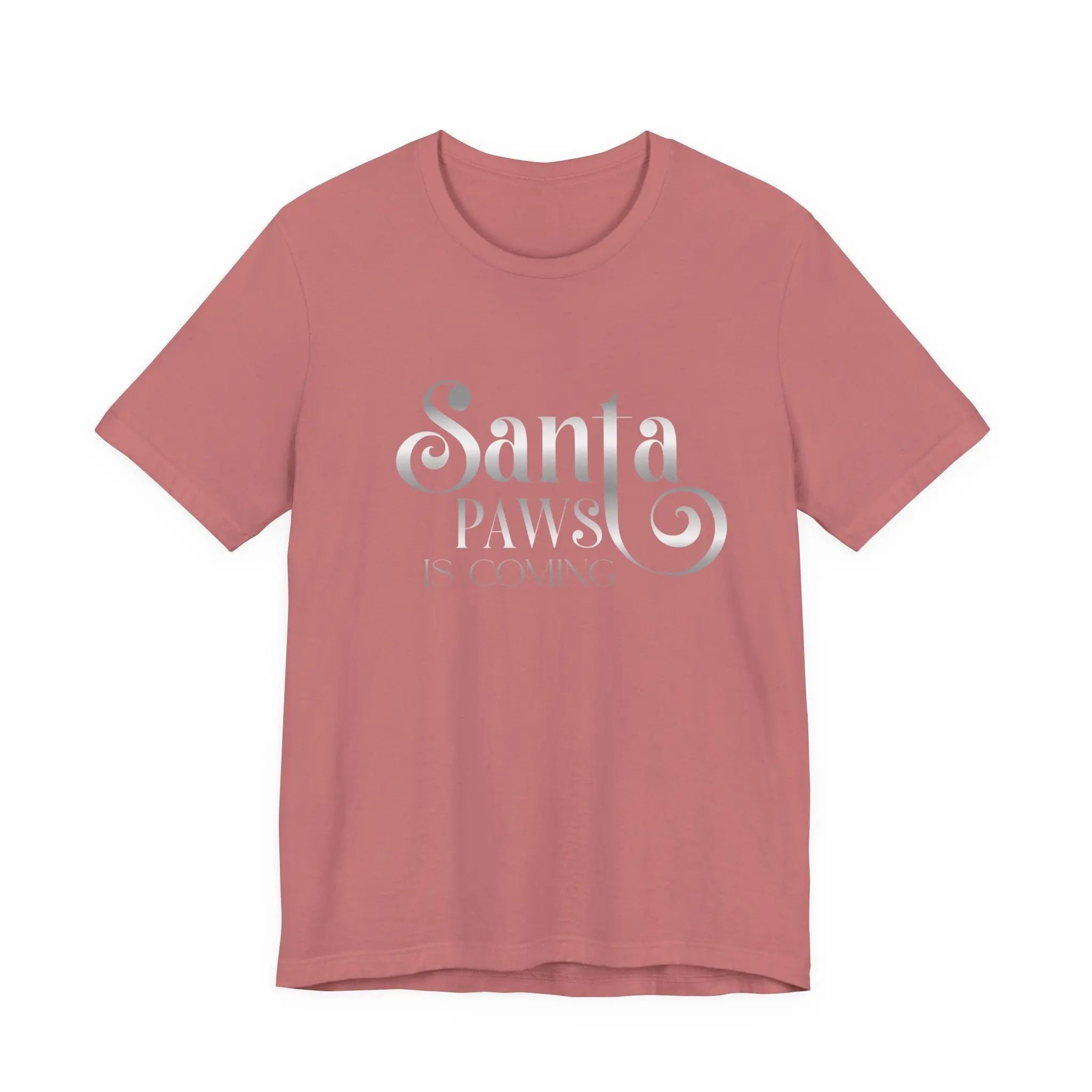 Santa Paws Is Coming Tee — Christmas Dog Lover Holiday T‑Shirt - Chic Kitty