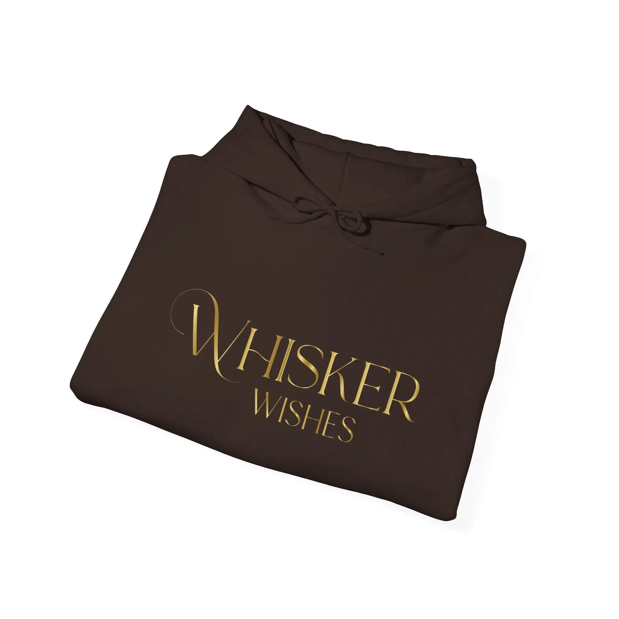 Whisper Wishes Hoodie — Elegant Gold Script Pullover - Chic Kitty