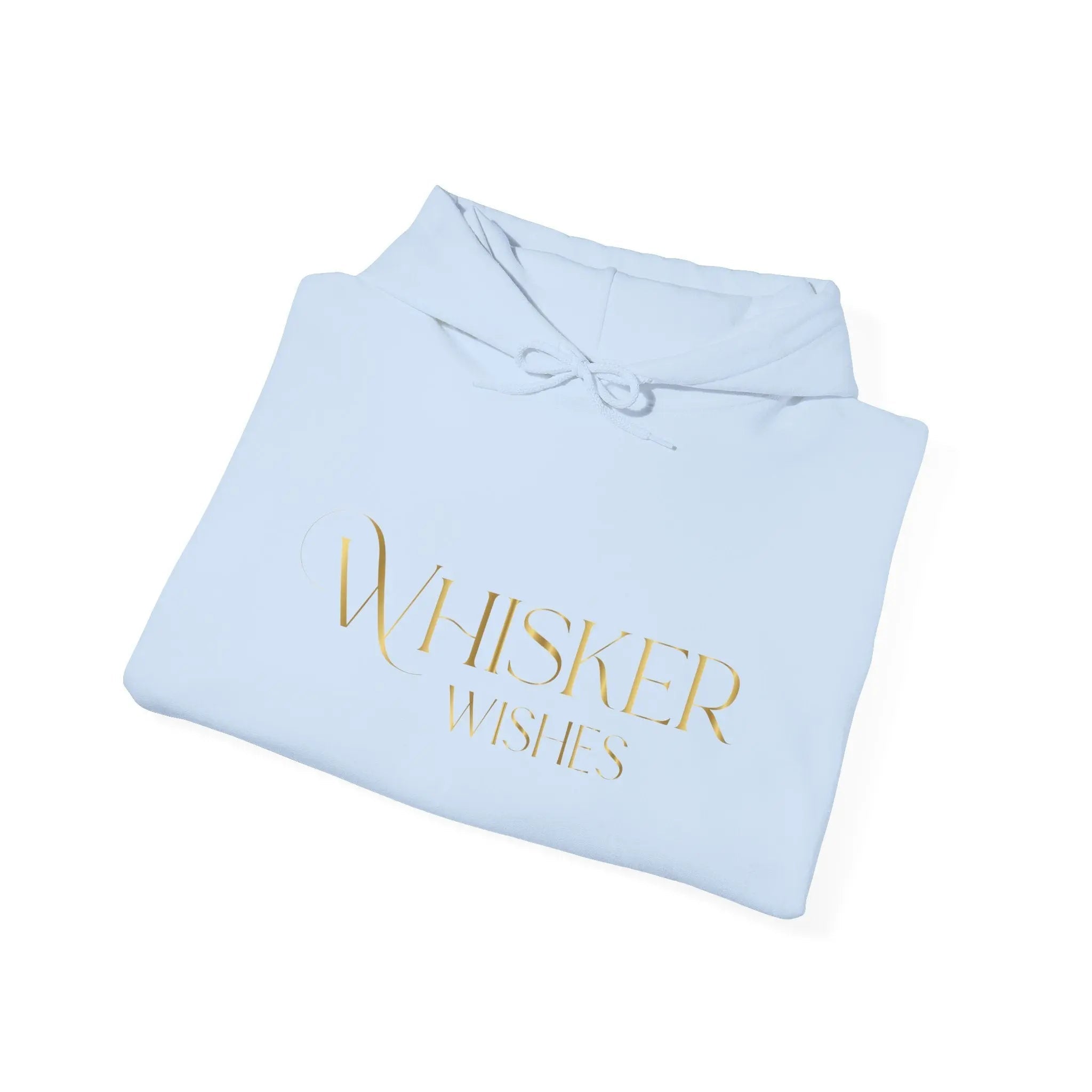 Whisper Wishes Hoodie — Elegant Gold Script Pullover - Chic Kitty