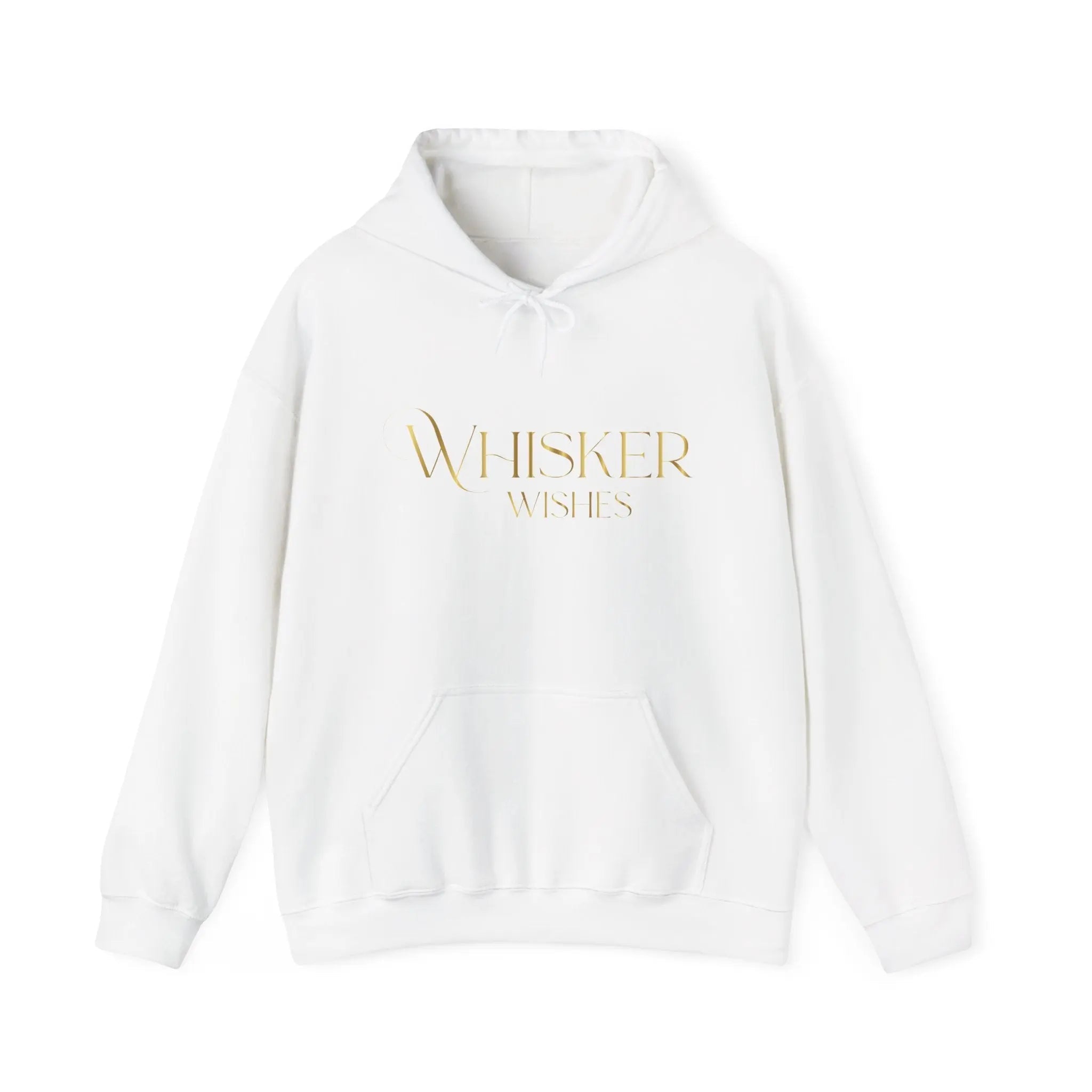 Whisper Wishes Hoodie — Elegant Gold Script Pullover - Chic Kitty