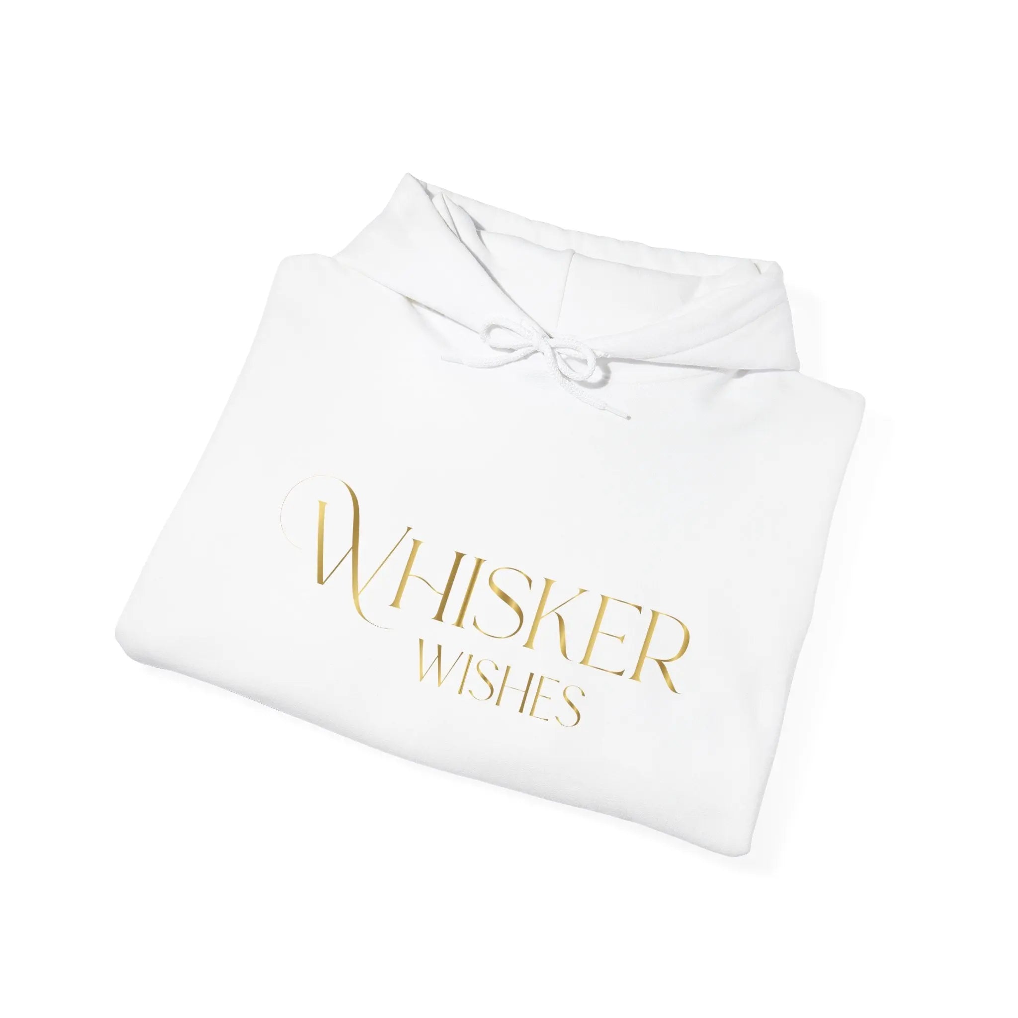 Whisper Wishes Hoodie — Elegant Gold Script Pullover - Chic Kitty