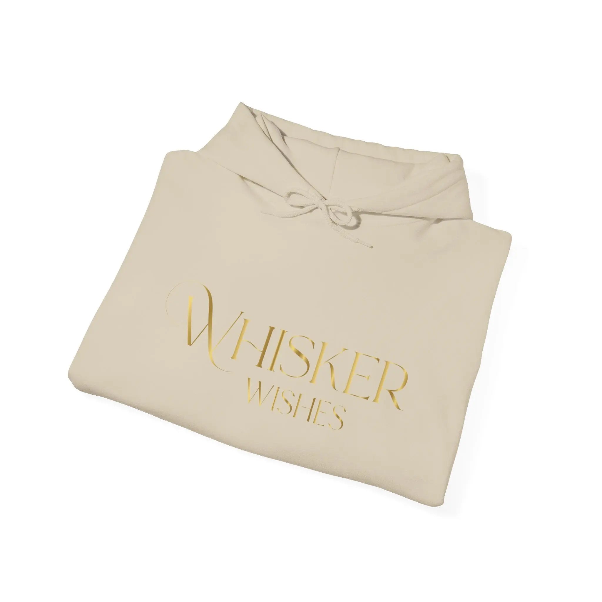 Whisper Wishes Hoodie — Elegant Gold Script Pullover - Chic Kitty